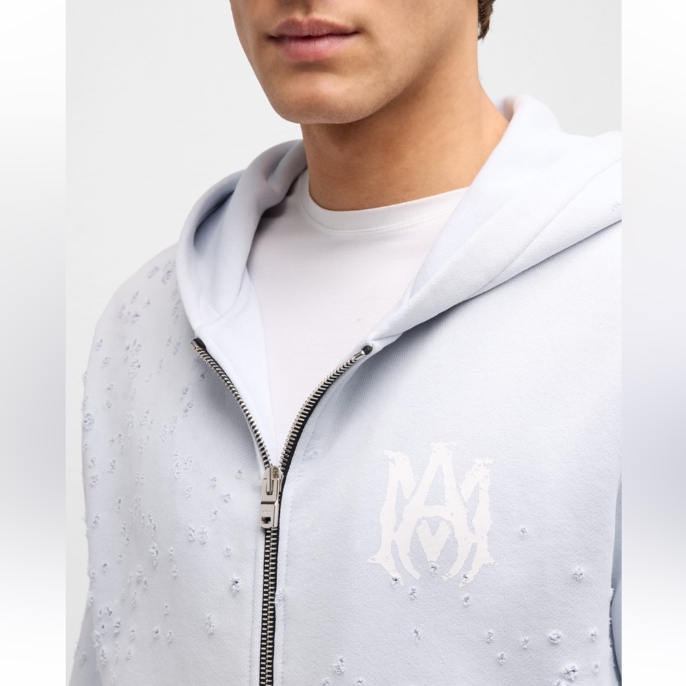 Amiri Shotgun Distressed Hoodie (size XL)